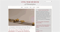 Desktop Screenshot of civilwarmuseumphila.org