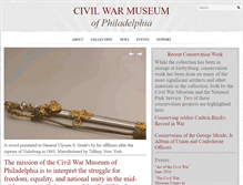 Tablet Screenshot of civilwarmuseumphila.org